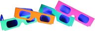 🎆 fireworks diffraction grating glasses - experience neon glow with bonus rainbow hearts! (50 assorted glasses) logo