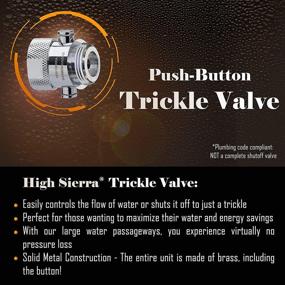 img 4 attached to 🚿 Plumbing Code Compliant Shower Shutoff Valve: No Pressure Loss, Solid Metal Construction, Push-Button Trickle Control, Chrome Finish