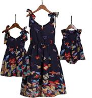 👗 stylish popreal printed sundress with shoulder straps and bowknot - premium girls' clothing logo