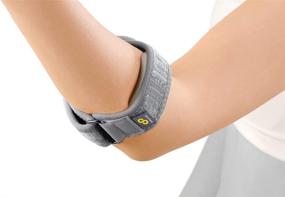 img 3 attached to 🎾 Bracoo Tennis-Golfer Elbow Strap: Effective Tendonitis & Muscle Strain Relief with Quality Compression EVA Pad - EP40, One Size, Gray