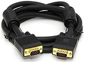 img 2 attached to High-Quality 15ft VGA to VGA Cable with Ferrite Cores - Male to Male SVGA Monitor Cable 4.5M