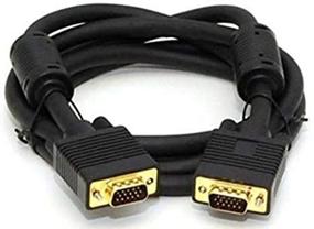 img 3 attached to High-Quality 15ft VGA to VGA Cable with Ferrite Cores - Male to Male SVGA Monitor Cable 4.5M