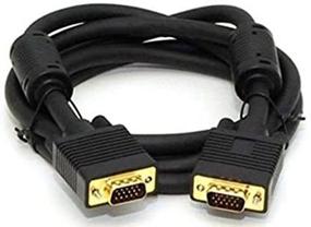 img 4 attached to High-Quality 15ft VGA to VGA Cable with Ferrite Cores - Male to Male SVGA Monitor Cable 4.5M