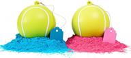 🎾 2 pack gender reveal tennis balls - set of pink and blue powder balls for gender reveal party supplies and ideas logo