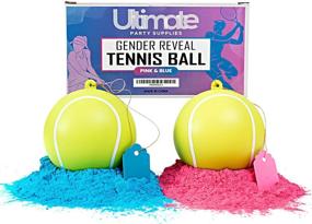 img 3 attached to 🎾 2 pack Gender Reveal Tennis Balls - Set of Pink and Blue Powder Balls for Gender Reveal Party Supplies and Ideas