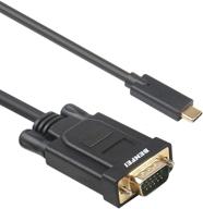 кабель usb-c к vga, benfei кабель vga совместимый с thunderbolt 3 для macbook pro 2019/2018/2017, samsung galaxy s9/s8, surface book 2, dell xps 13/15, pixelbook и другие - 3 фута. логотип