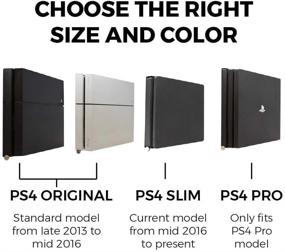 img 3 attached to Optimized PS4 Slim Wall Mount with 2 Controller 🎮 Mounts Bundle, Human-Centric Design for TV Back Mounting, Patent Pending