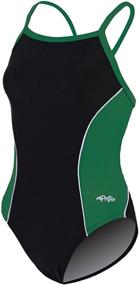 img 1 attached to 🏊 Dolfin Women's Color Block Team Panel V-2 Back 1-Piece: Uniting Style and Performance