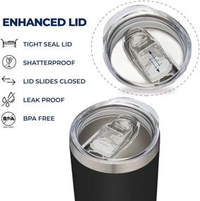 img 3 attached to 🎁 Best Bonus Dad Ever Engraved Stainless Steel Insulated Travel Mug, 20oz - Perfect Stepdad Birthday Gift - Dog Step Dad, Future Step-Dad, Like a Dad - Happy Birthday Stepdad Tumbler