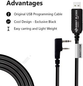 img 2 attached to 🔌 Mirkit USB Baofeng Programming Cable with PL2303 Chip for Baofeng Two Way Ham Portable Radios: UV-5R, 5RA, 5R Plus, 5RE, bf F8HP, UV3R Plus, BF-888S, UV-82, 5RX3, GA-2S, BF-F8+, H777, UV-82HP