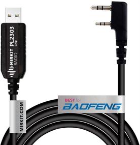 img 4 attached to 🔌 Mirkit USB Baofeng Programming Cable with PL2303 Chip for Baofeng Two Way Ham Portable Radios: UV-5R, 5RA, 5R Plus, 5RE, bf F8HP, UV3R Plus, BF-888S, UV-82, 5RX3, GA-2S, BF-F8+, H777, UV-82HP