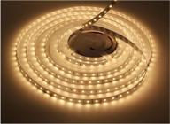 ledmy dimmable led strip light, 24v dc tape lights, 3000k strip lights, 300 smd2835 leds 16.4ft/5m light strip，non-waterproof, 3000k rope lights for home, under cabinet, kitchen логотип