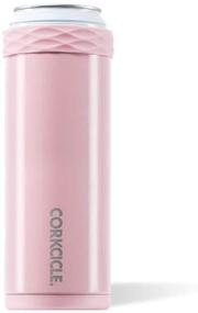 img 1 attached to 🍷 Corkcicle Slim Arctican - 12oz Glossy Rose Quartz Beverage Cooler