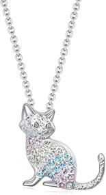 img 1 attached to 🐱 Adorable Little Cat Necklace: Perfect Gift for Women, Girls & Cat Lovers