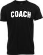 coach black coaching shirt t shirt men's clothing logo