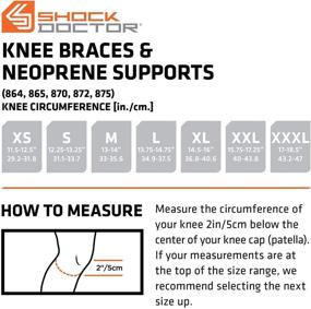 img 1 attached to Shock Doctor Knee Brace Compression Sleeve Support: Alleviate Pain & Promote Healing for Various Knee Conditions. Ideal for Sports & Increased Blood Flow. Suitable for Men & Women, Left or Right Leg.