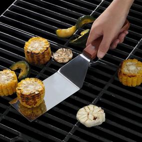 img 1 attached to 🔥 Versatile 12.5-Inch Wood Handle Grill Turner/Spatula by New Star Foodservice - A Must-Have for Grilling Enthusiasts!