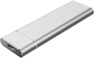 💻 ultra slim portable external hard drive for mac pc laptop - 1tb usb3.1 hard drive (c-silver) logo