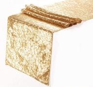 💫 glittering gold sequin table runner - 12 x 108 inch - ideal for wedding party decorations - eternal beauty tablescape enhancement логотип
