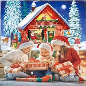 img 1 attached to Christmas Backdrop Background Decorative Supplies，72 8