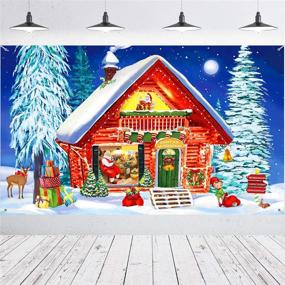 img 4 attached to Christmas Backdrop Background Decorative Supplies，72 8