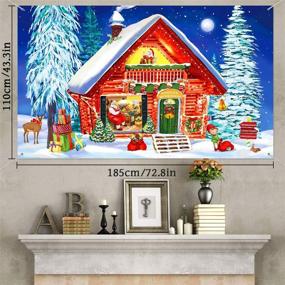 img 3 attached to Christmas Backdrop Background Decorative Supplies，72 8