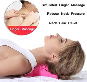 img 3 attached to 🌿 Cervical Spine Alignment Chiropractic Pillow for Neck and Head Pain Relief, Back Massage Traction Device for Support and Relaxation, Tension Headache Relief, Trigger Point Therapy, Improved Mobility
