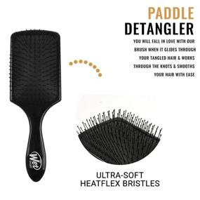 img 3 attached to 💦 Wet Brush Paddle Detangler Brush - Черный, 1 шт, 1 шт: Идеальный инструмент для ухода за волосами для безупречного расчесывания без узлов.