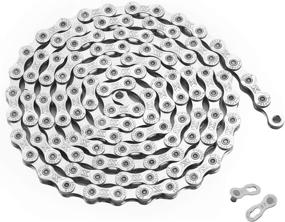 img 4 attached to 🚲 ZONKIE Bike Chain 9-Speed 116 Links: The Perfect Gear Upgrade for Superior Cycling Performance