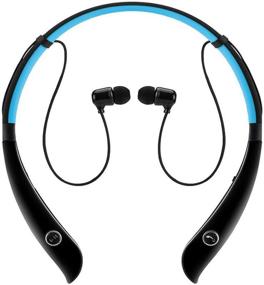 img 4 attached to Беспроводные Bluetooth наушники Handsfree черные с синим