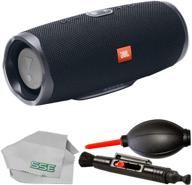 🔊 jbl charge 4 portable bluetooth speaker (black) - waterproof with free maintenance kit logo