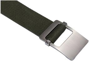 img 3 attached to 👔 Stylish and Versatile Uxcell Unisex Canvas Holeless Adjustable Belt - Perfect for Men's Fashion