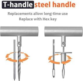 img 2 attached to 🔧 Комплект для ремонта шин Ayleid 102 предмета - универсальный комплект для заклеивания шин для автомобиля, грузовика, RV, ATV, мотоцикла, прицепа - инструменты повышенной прочности для устранения проколов и заклейки проколов.