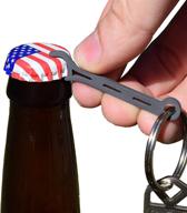 🍺 brew soldier: the ultimate titanium bottle opener with stainless steel key ring логотип