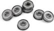 flanged miniature bearings shielded skateboarding logo