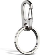 🔑 titanium keychain carabiner clip by ti edc: enhancing accessibility and convenience logo