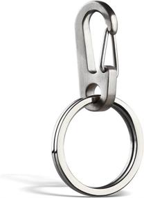 img 4 attached to 🔑 Titanium Keychain Carabiner Clip by TI EDC: Enhancing Accessibility and Convenience
