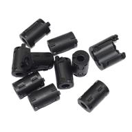 🔒 stardrift 10-pack 11mm black snap-on ferrite core bead choke ring cord rfi emi noise suppressor filter - ideal for hdmi dvi vga cable logo