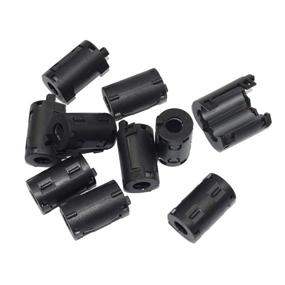 img 4 attached to 🔒 Stardrift 10-Pack 11mm Black Snap-On Ferrite Core Bead Choke Ring Cord RFI EMI Noise Suppressor Filter - Ideal for HDMI DVI VGA Cable