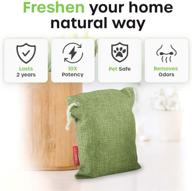 4 xl activated charcoal bags for long-lasting, natural home air freshening - effective home fresheners logo