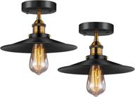 💡 2-pack ceiling light fixtures by fadimikoo - e26 e27 base for hallway, porch, bedroom, kitchen, and rv - enhances interior lighting логотип