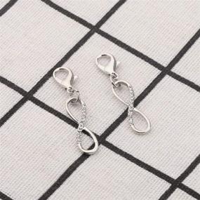 img 2 attached to 👜 LQRI Infinity Charms: Stylish Clip-on & Zipper Pull Pendant Set of 2 - Perfect Charms for Purses