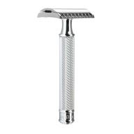 🪒 mühle traditional r41 double edge safety razor (open comb) – premium men's razor for daily use, superior barbershop quality close & smooth shaving experience logo