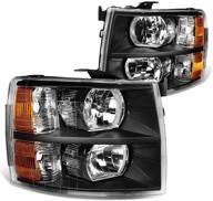 dna hl oh csil07 bk am headlight passenger silverado logo