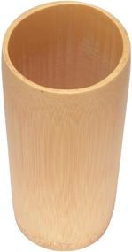 img 2 attached to 🎍 8-inch Carbonized Brown Natural Bamboo Flower Vase/Holder - 1 Piece