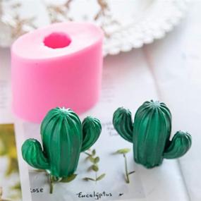 img 3 attached to 🌵 Versatile 3D Cactus Silicone Candle Molds: Create Succulent Plants, Chocolate Treats, Soap, Resin, Aromatherapy Plaster & More!