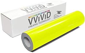 img 4 attached to VViViD DECO65 Neon Fluorescent Permanent Adhesive Craft 1 Foot X 5 Feet Vinyl Roll (1Ft X 5Ft