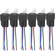 🔌 irhapsody 4 pin 40/30 amp 12 v dc relay and harness - reliable 12 awg tinned copper wires, enhanced bosch style spst automotive relay logo