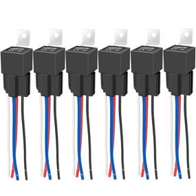 img 4 attached to 🔌 IRHAPSODY 4 Pin 40/30 AMP 12 V DC Relay and Harness - Reliable 12 AWG Tinned Copper Wires, Enhanced Bosch Style SPST Automotive Relay