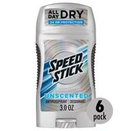 unscented speed stick power antiperspirant deodorant for 👨 men - pack of 6 (3 ounce, packaging may vary) logo